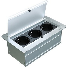 Resim Metalline® Klip-line Bas-Aç Priz Sistemi - Natürel Eloksal 