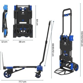 Resim FT140 67/136KG Katlanabilir Yük Taşıma Arabası 
