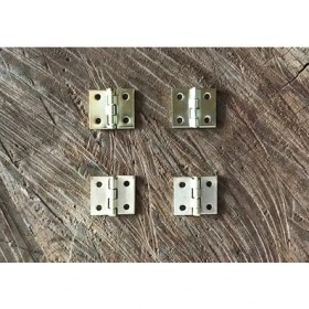 Resim Özs Dekoratif Sarı Mini Tavla ve Kutu Menteşe 10*10 mm 100 Adet 