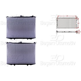 Resim Su Radyatoru Brazıng Mt 430x648x16 Nıssan Navara D21 2.4 86-92/ 21400 