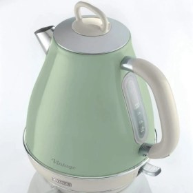 Resim Yeşil Vintage 1.7l Kettle ve Iki Hazneli Ekmek Kızartma Makinesi 