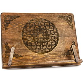 Resim BERAT Takva Rahle, Masa Üstü Ahşap Rahle, Kuran Okuma Rahlesi, 2 Adet, Kitap Okuma Standı, 