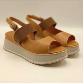 Resim Venüs Taba Deri Dolgu Sandalet Taba 