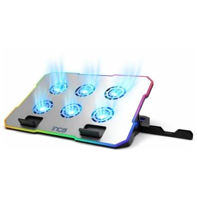 Resim Inca INC-618GMS 6 Fanlı Rgb Laptop Soğutucu Stand 9-17” | 2400 Rpm 10 LED Mod 5 Kademe Yükseklik Ayarlı 