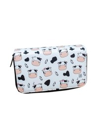 Resim Kalem Kutusu Sevimli İnekler Kawaii Desen Orginazer Üç Bölmeli Ve 