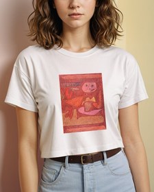 Resim Karmaşıklığın Adamı Crop Tişört 