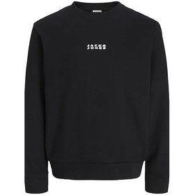 Resim Jack & Jones Jcostance Erkek Sweatshirt Siyah 