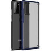 Resim Samsung Galaxy Note 20 Kılıf Frosted Frame Lacivert Microsonic