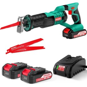 Resim For Lıfe Akülü Saber Testere, 18V Pil Pistonlu Testere, Akülü Elektrikli Testere, Ayarlanabilir Hızlar 0-2800RPM, 4 × Testere Bıçakları, 2AH Ile, 2 × Piller, Ahşap ve Metal Kesmek Için Ideal 