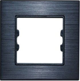 Resim Asfir Schneider Asfora Serisi Alüminyum Onyx Tekli Çerçeve Alg301-71 Modeli 