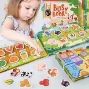 Resim Etkileşimli Eğitici Öğrenme Sticker Kitabı | 3-6 Yaş Arası Gençler İçin | Alfabe ve Vokabülürün Erken Gelişimi | Dayanıklı Kağıt, Yeniden Kullanılabilir Eğlenceli Şekiller | Pil Gerektirmez | Hayvan Resimleriyle Sessiz Kitap, Alfabe Öğrenme Kitabı 