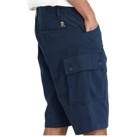 Resim Timberland Tb0a5u1b Twill Cargo Lacivert Erkek Şort Beyaz 