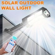 Resim Hareket Algılama Özelliğine Sahip Güneş Enerjili LED Duvar Lambası, Üç Aydınlatma Modu ile, Bahçeler, Avlular, Yollar ve Çitler için Dış Güvenlik için Tasarlanmış. 