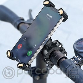 Resim Baseus Quick to take 360 Derece Dönebilen Bisiklet ve Motosiklet Telefon Tutucu 