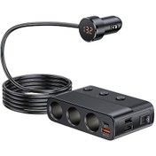 Resim Leezsing C28 3'lü Araç Şarj Cihazı - Pd/qc Hızlı Şarj, 4 Usb Portlu, Voltaj Göstergeli Kompakt Araç Çakmaklık Adaptörü Siyah 