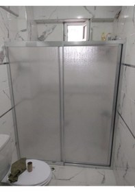 Resim Nokta Duşakabin 110 Cm Teknesiz Plastik Mika Camlı Duşakabin Nd412 Şeffaf 