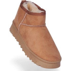 Resim Skuaıter Rida Taba Kadın İçi Kürklü Düz Bot Taba 