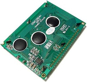 Resim Robotistan 128x64 Grafik LCD, Yeşil Üzerine Siyah 