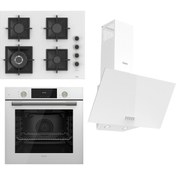 Resim Ferre Flameart Sc Serisi Beyaz Set (SC406-WFA + QMS63CB +D087 ) - 65 Cm'lik Kare Döküm Izgara-Wok 