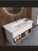 Resim TURKUAZ Blue Etajer Uyumlu Lavabo 100x47 Cm 