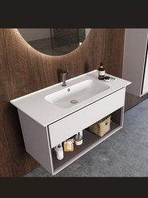 Resim TURKUAZ Blue Etajer Uyumlu Lavabo 100x47 Cm 