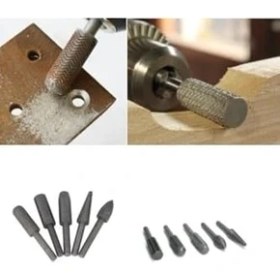 Resim Matkap Için Eğe Törpü Seti Ahşap Metal Ince Diş Aşındırma Törpüleme Uç Seti 5 Parça 