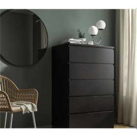 Resim Malm 6 Çekmeceli Şifonyer, Venge Renk 80x123 Cm 