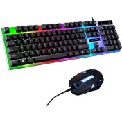 Resim Concord C-56 Işıklı Oyuncu Mouse Klavye Seti 