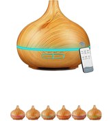 Resim Belle Fusion Hava Nemlendirici 7 Led Işıklı Aromatik Oda Kokusu 550 Ml Kahve Aroma Difüzörü Buhar Makinası 