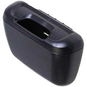 Resim Suntek Kapaklı Araba Çöp Kovası Asılı Otomatik Atık Siyah 