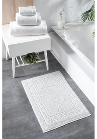 Resim 6'lı Greek Ayak Havlusu - 50x70 Cm, 245 Gr, %100 Pamuk, Spa Ve Otel Banyo Paspası, Günlük Kullanıma 