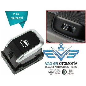 Resim AUDİ A4 2009-2015 ÖN SAĞ CAM AÇMA KAPAMA DÜĞMESİ TUŞU 8K0959855 