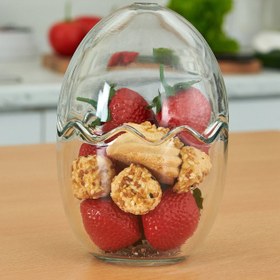 Resim Glassycook Verona Yumurta Şekerlik - 15 cm 