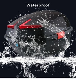 Resim GİZA MOTOR Motosiklet Arka Çanta 33 Lt Kapasite Metalik (Parlak) Nar Çiçeği 