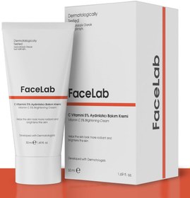 Resim Facelab aydınlatıcı vitamin c %5 cilt bakım kremi 