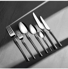 Resim Marbella Saten 12 Kişilik 84 Parça Deri Kutulu Çatal Kaşık Bıçak 