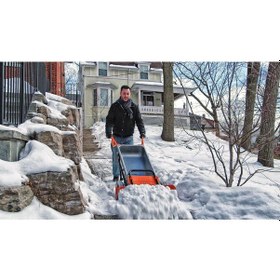 Resim Worx Wa0230 Aerocart El Arabası Kar Küreme 