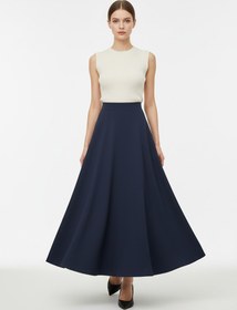 Resim Lina Viskon Kloş Etek Antrasit - L/XL 