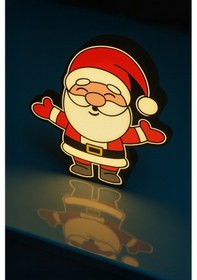 Resim Noel Baba Tasarımlı Dekoratif Aydınlatma Gece Lambası Çok Renkli 