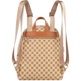 Resim Cengiz Pakel Monogram Kullanışlı Kadın Sırt Çantası - 7368p - Vizon/taba Çok renkli 