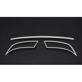 Resim Skoda Octavia A7 2013 ve Üzeri Krom Egzoz Çerçevesi 3 Parça Paslanmaz Çelik 