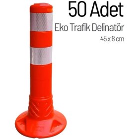 Resim Eko Trafik Delinatörü 45 x 8 cm, Esnek Duba 50 Adet 