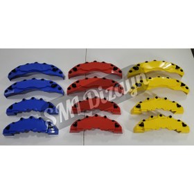 Resim Universal Fren Kaliper Kapağı Seti - 4 Parça (Ön/Arka) 17-20 İnç Uyumlu - Mavi 