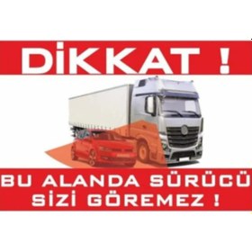 Resim Tır Ve Kamyonlar Için Kör Nokta Yazısı 20X30 Cm Kör Nokta Yazısı 