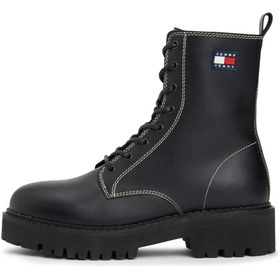 Resim Tommy Hilfiger Deri Siyah Kadın Bot EN0EN02907BDS 