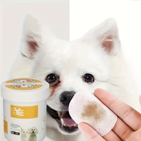 Resim 200 adet Pet Göz Mendili, Gözyaşı Leke ve Kir Giderici, Köpek Göz Alanı için Nazik Temizleme Aracı, Evciller için Güvenli, Kullanımı Kolay 