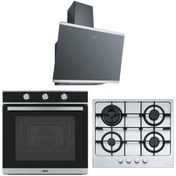 Resim Franke Ankastre Set (FPJ 615 BK SS Davlumbaz - FHMA 604 XS Ocak -FSM 82 H XS BK Fırın) 