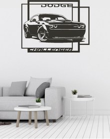 Resim Dodge Charger Araba Figürlü Metal Duvar Tablosu 