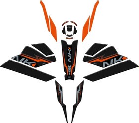 Resim CF Moto 250 NK 2023 Uyumlu Full Pad Seti Turuncu Gp Kompozit