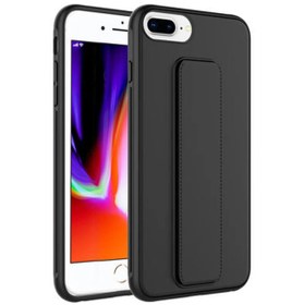 Resim Apple iPhone 7 Plus ile Uyumlu Kılıf Mıknatıslı V Standlı Telefon Kılıfı Kapak 